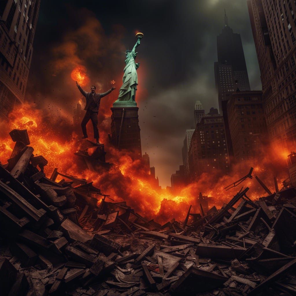 Zombie Apocalypse: Liberty Statue Destroyed in New York