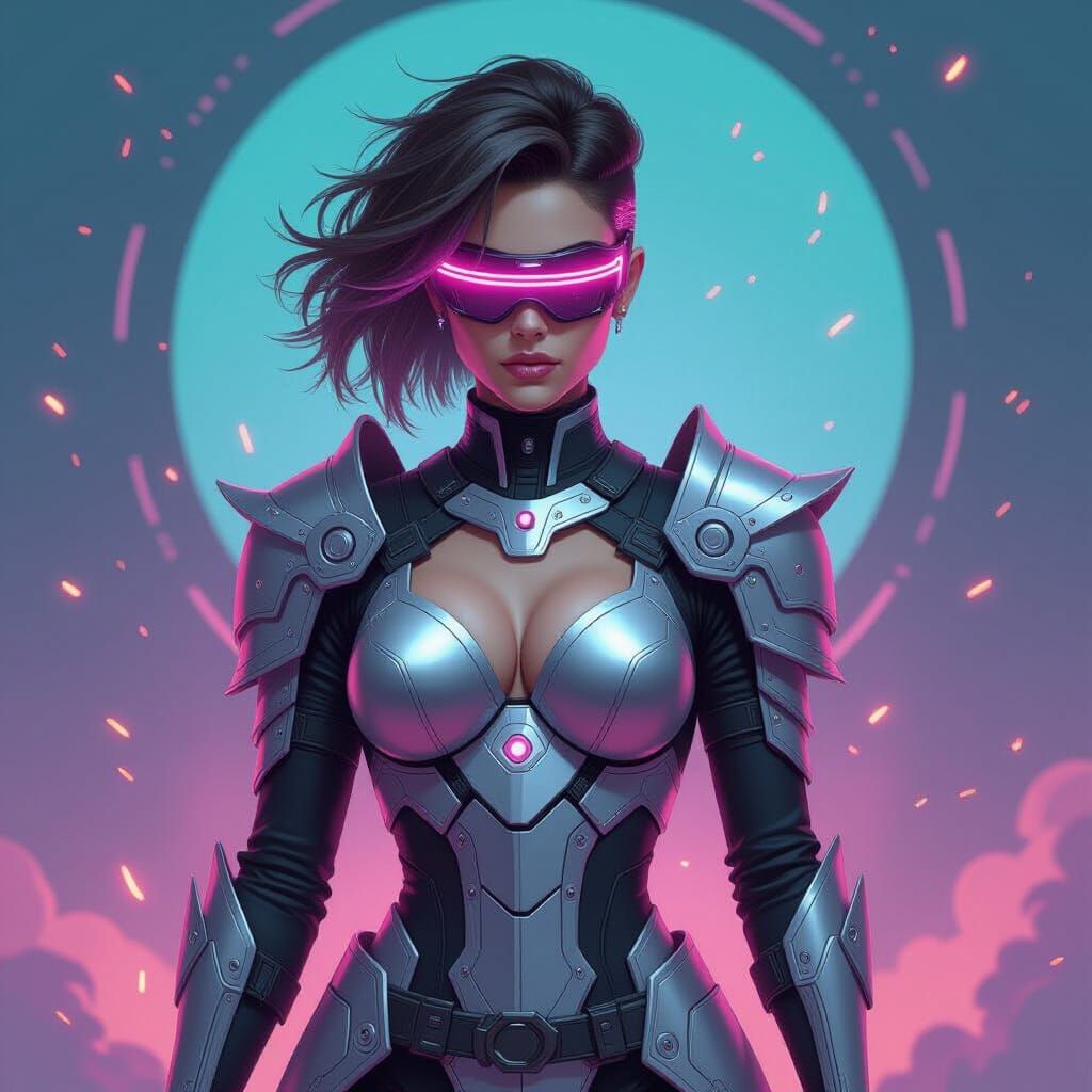 Neo-Valkyrie in Cyber-Baroque Style