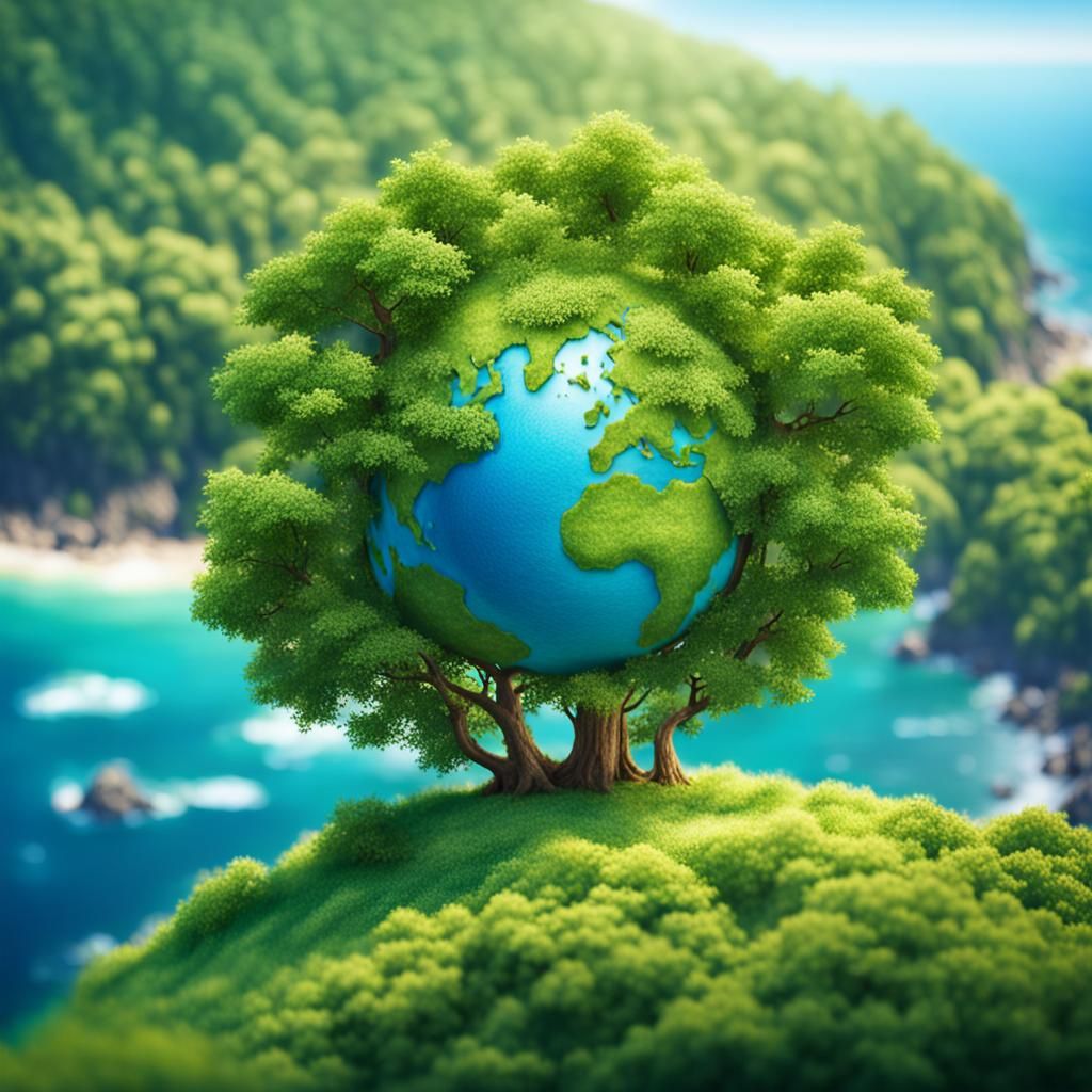 Lush Green Earth: Professional Photography of Healthy Planet