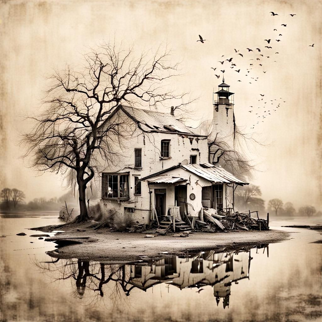 Abandoned House and Lighthouse