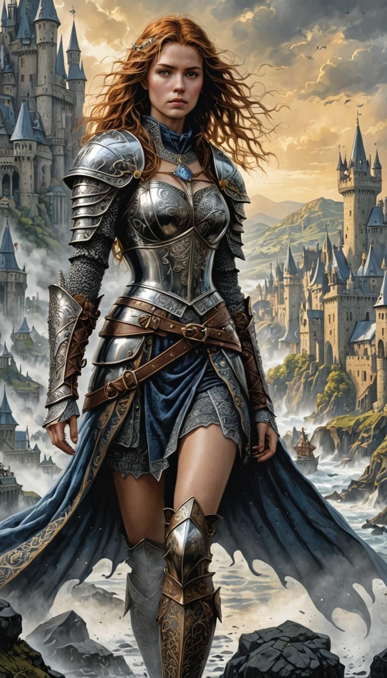 Shallan Davar in Gothic Armour, Medieval Art