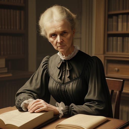 Victorian-Era Woman Lost in Thought