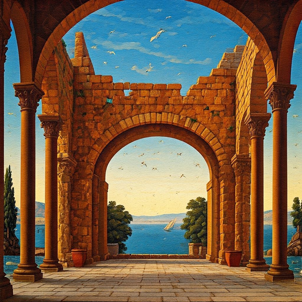 Life in Ruins: A Bellini-Inspired Masterpiece