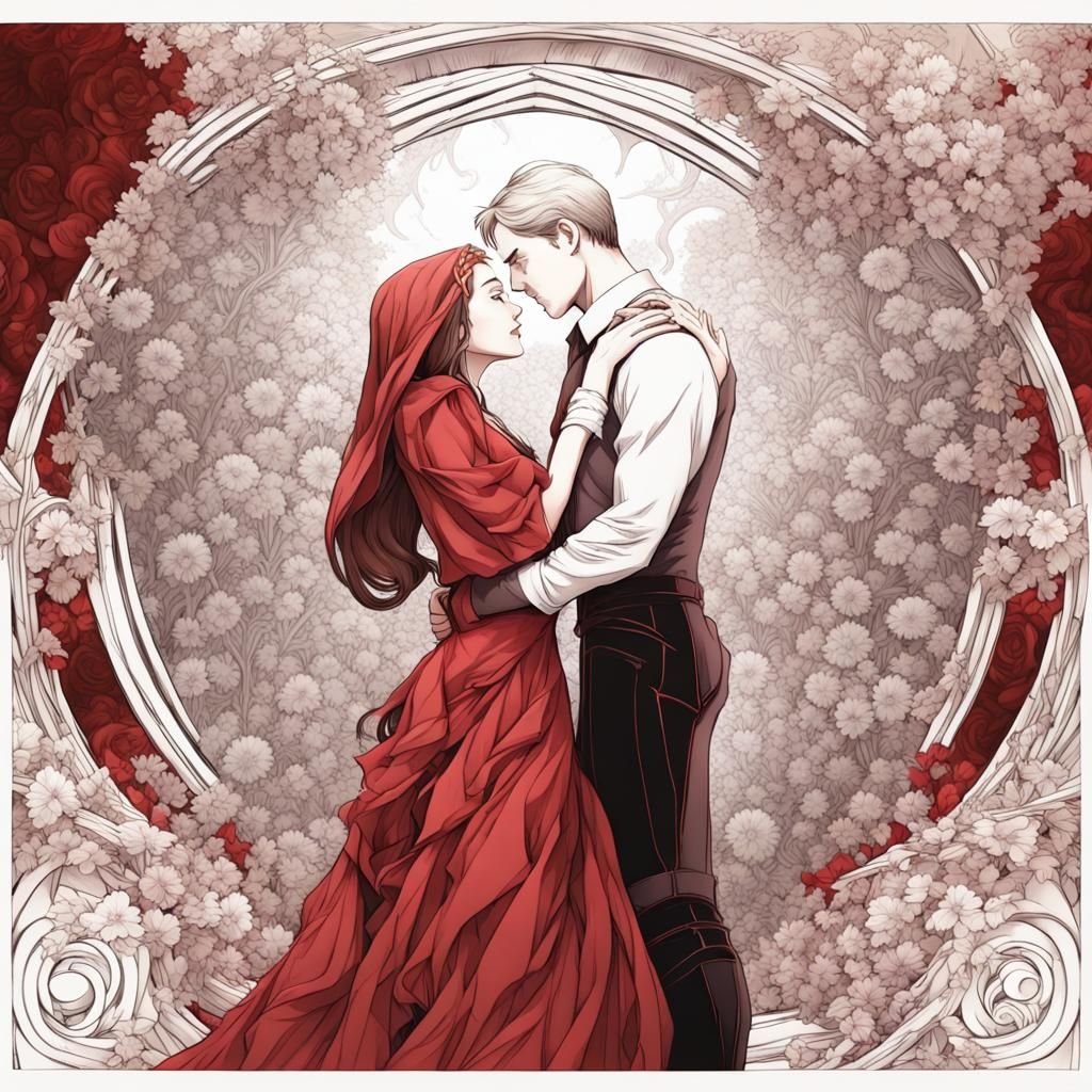 Wanda Maximoff and Erwin Smith Embrace