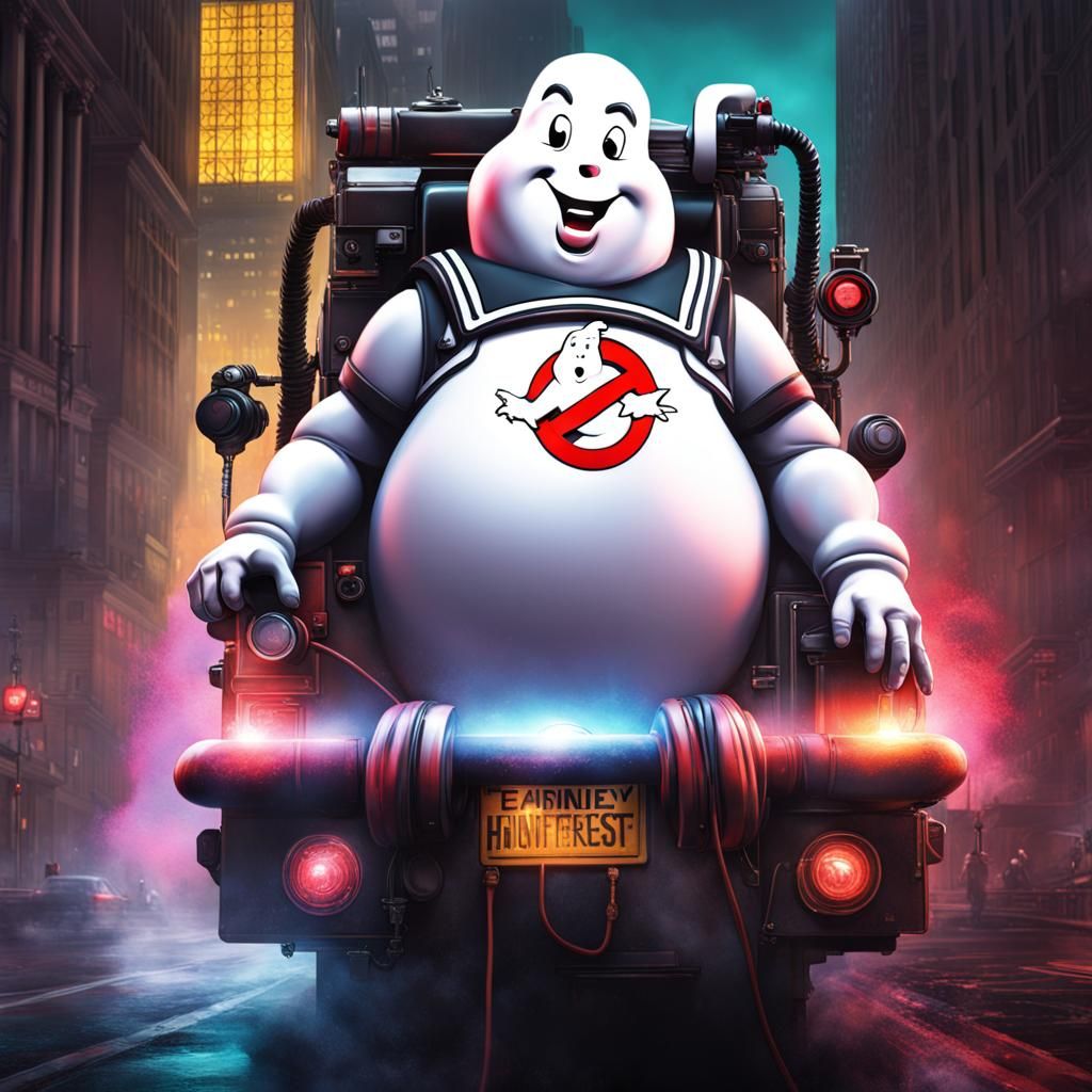 Victorious Ghostbusters in Hyperrealistic Concept Art