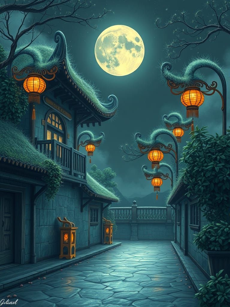 Tiger in a Surreal Galaxy