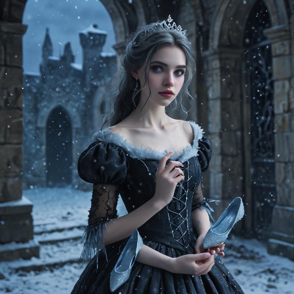 Emo Cinderella in Snowy Ruined Castle