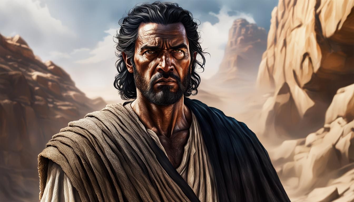 Prophet Isaiah in Hyperrealistic Splash Art Style