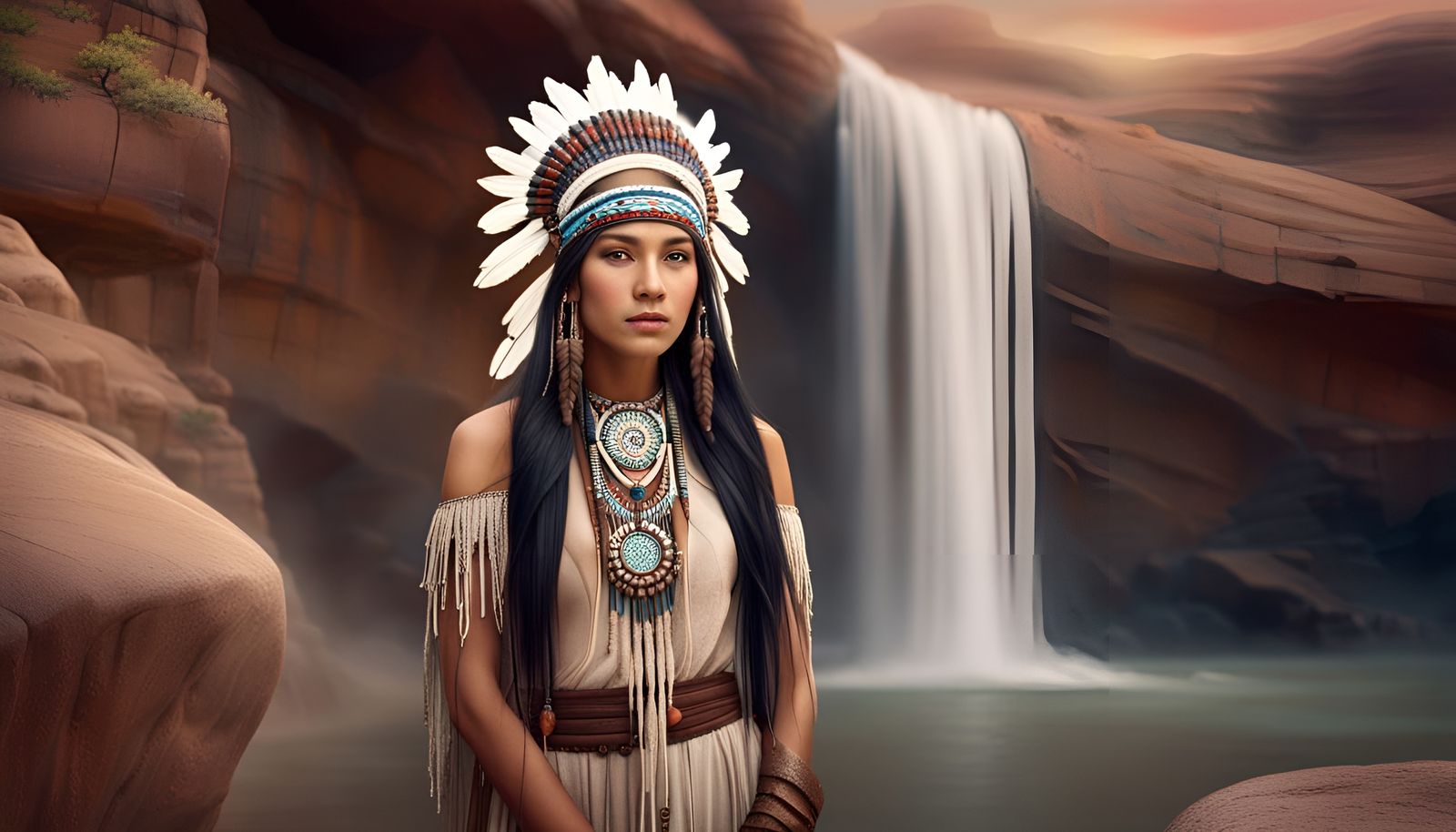Beautiful Native American Indian Woman