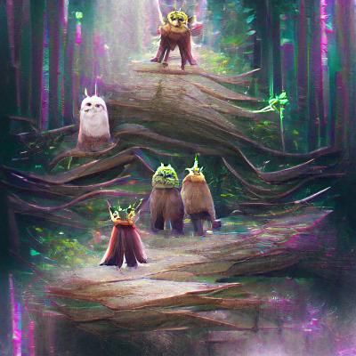 Enchanted Forest Glade: A Vision of Verdant Tranquility