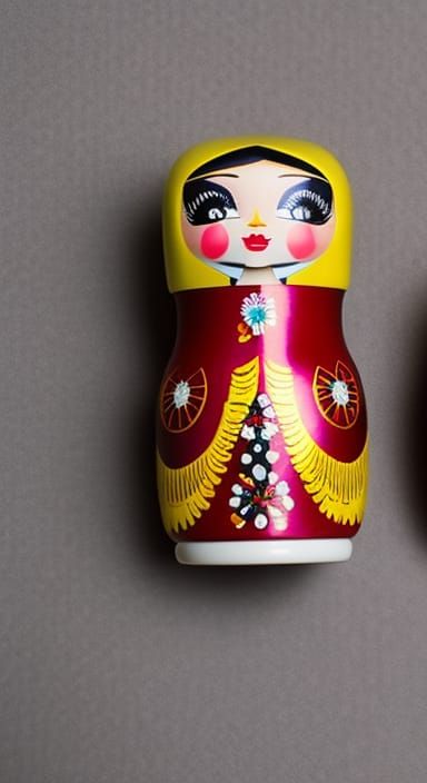 Realistic Detailed FunkoPOP Matryoshka Doll Portrait