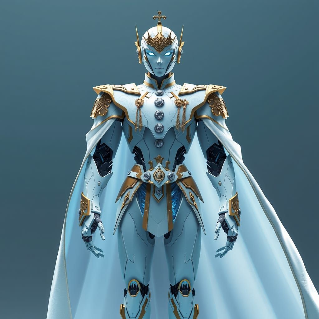 Regal Robot Exudes Futuristic Nobility