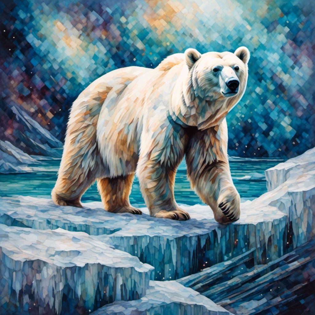 Mosaic polar bear