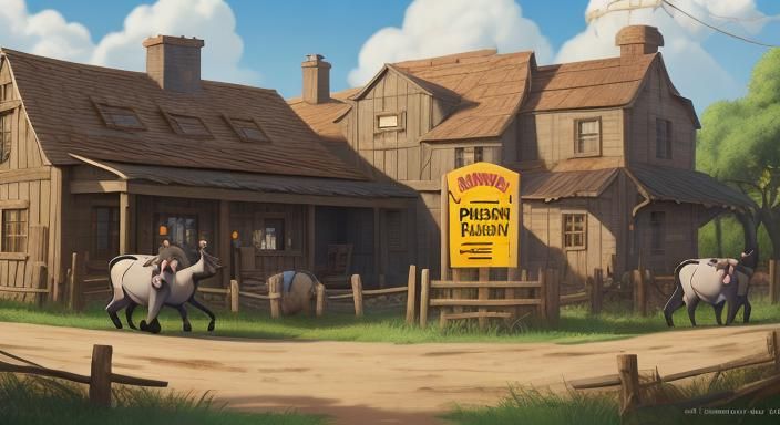 Animal Farm: Pixar Style Movie Poster