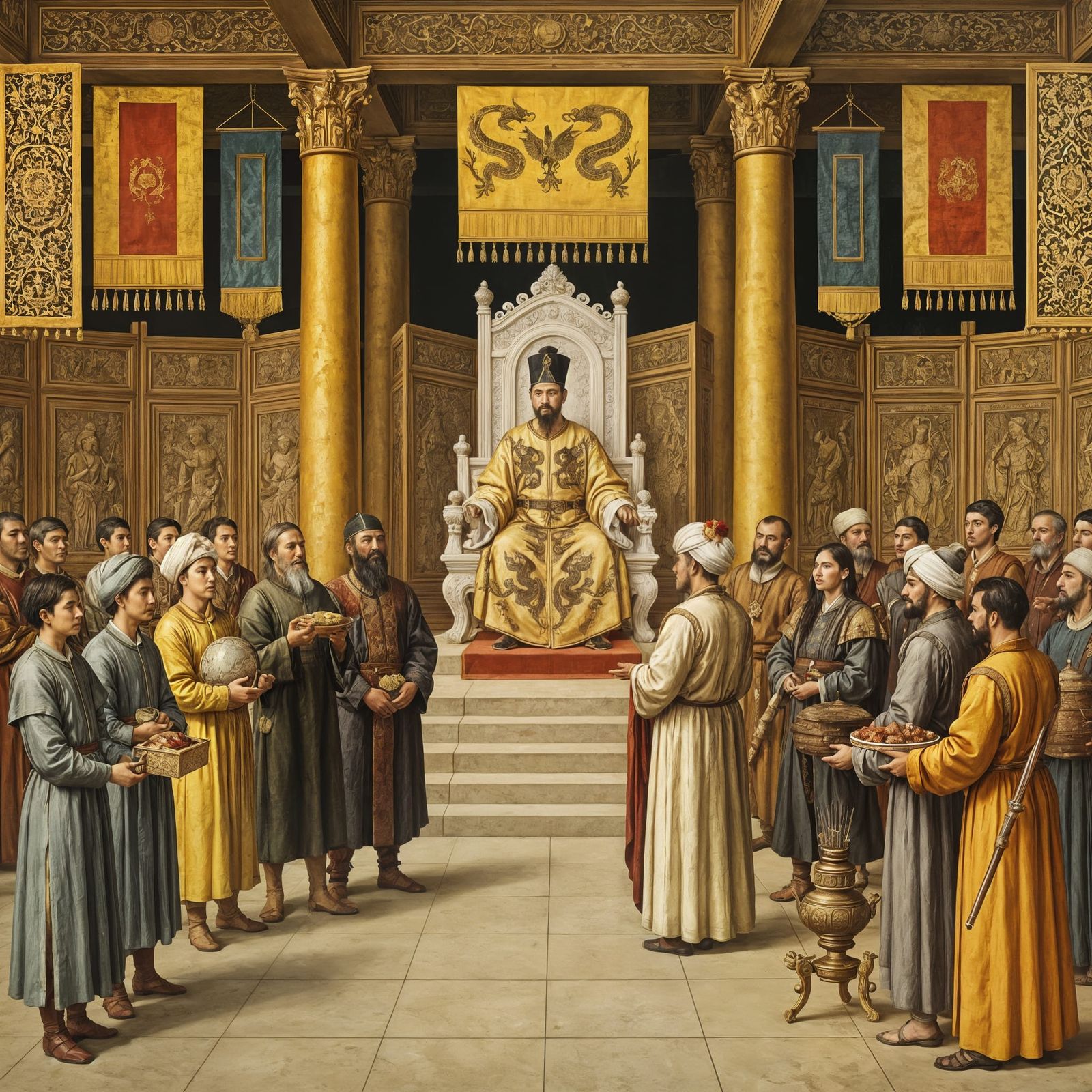 Kublai Khan's Throne Room in Khanbaliq: A Byzantine-Style Pa...