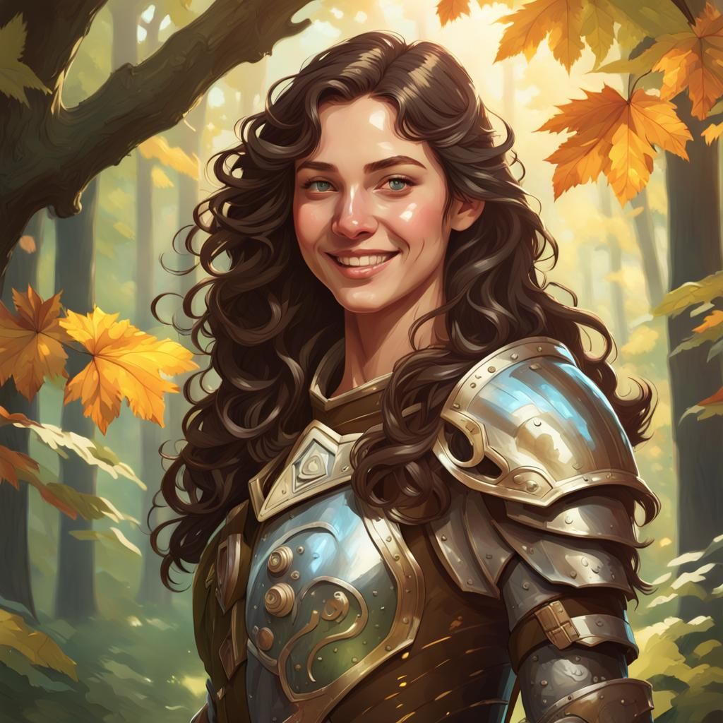 Paladin Portrait in Forest with Dynamic Lighting