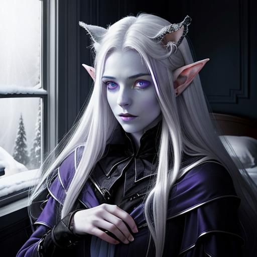 Frail Demon Lich in Dreamlike Cinematic Portrait