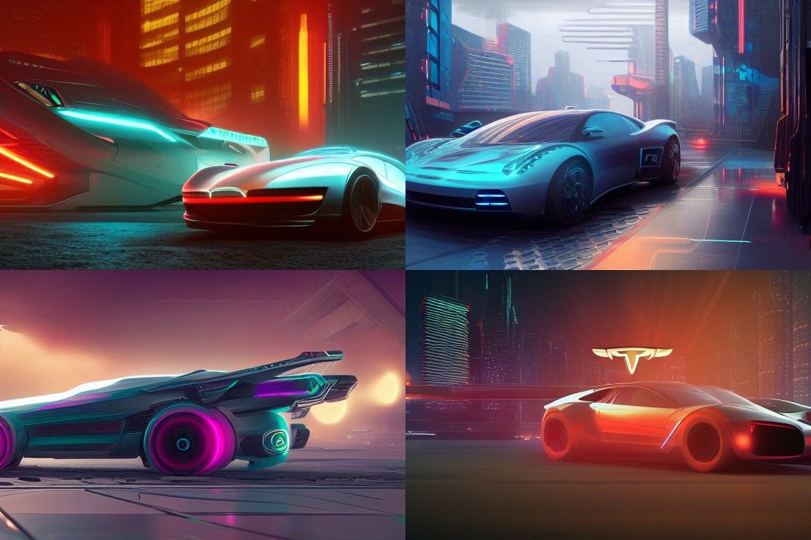 Cyberpunk Hovering Jaguar Concept Art