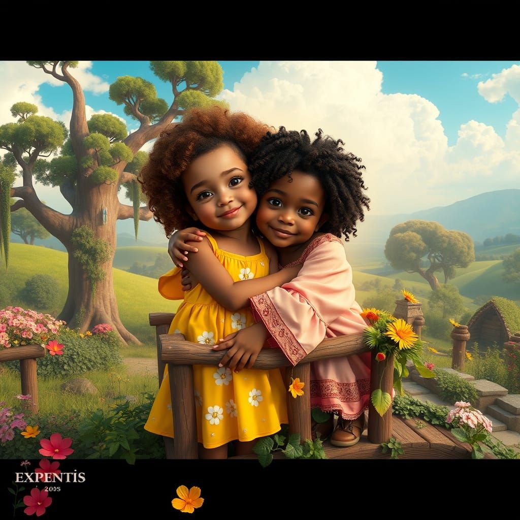 Whimsical Childhood Magic on Ancient Play Structure