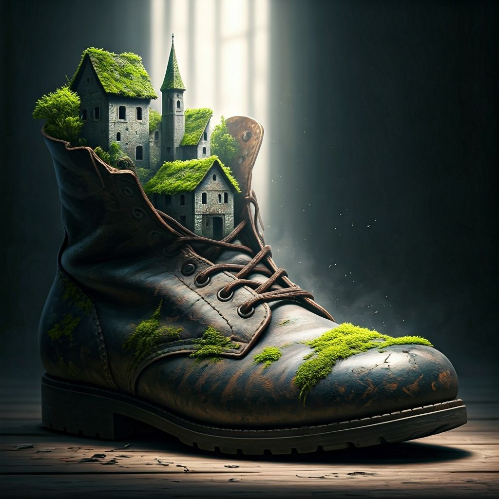 Ancient City Found Inside Old Leather Boot