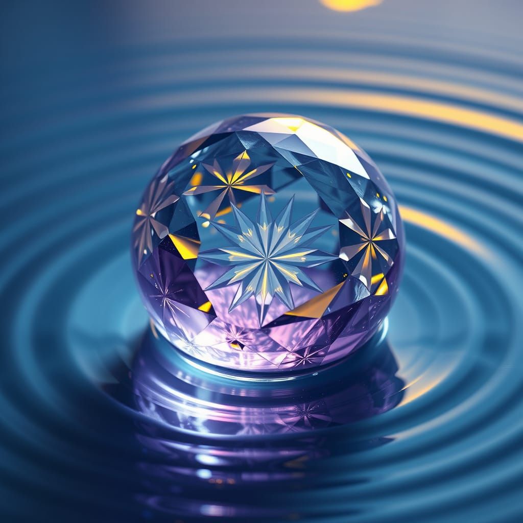 Crystal Ball Close-Up in Dark Fantasy Style