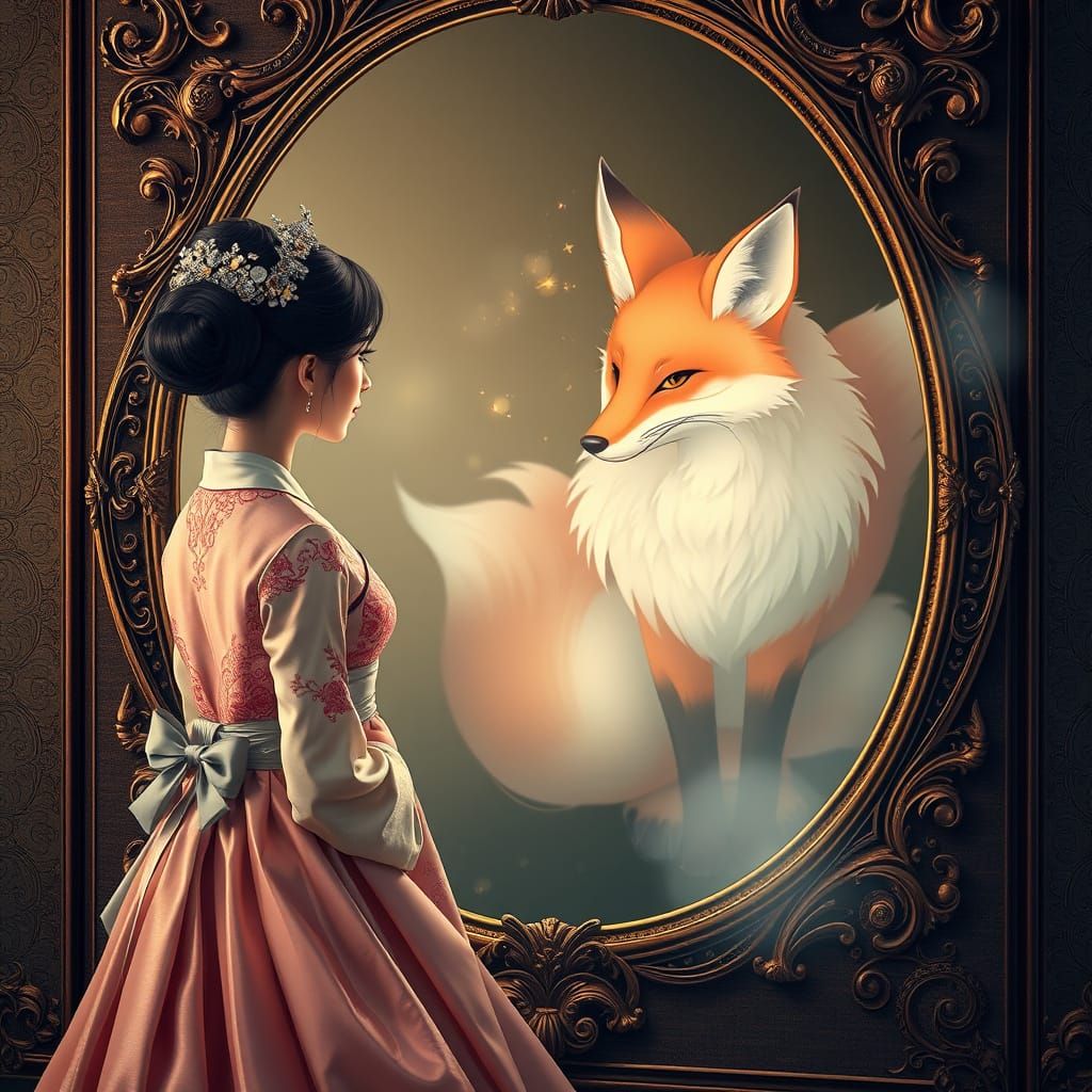 Ethereal Korean Princess Meets Nine-Tailed Fox in Whimsical ...