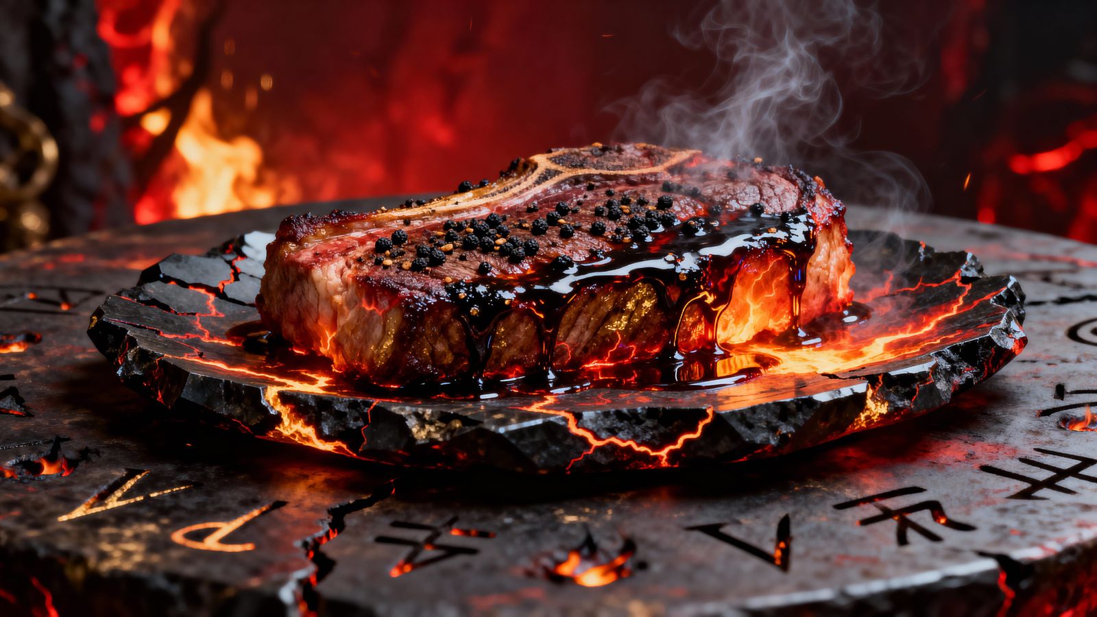 Infernal Ember Roast with Obsidian Glaze