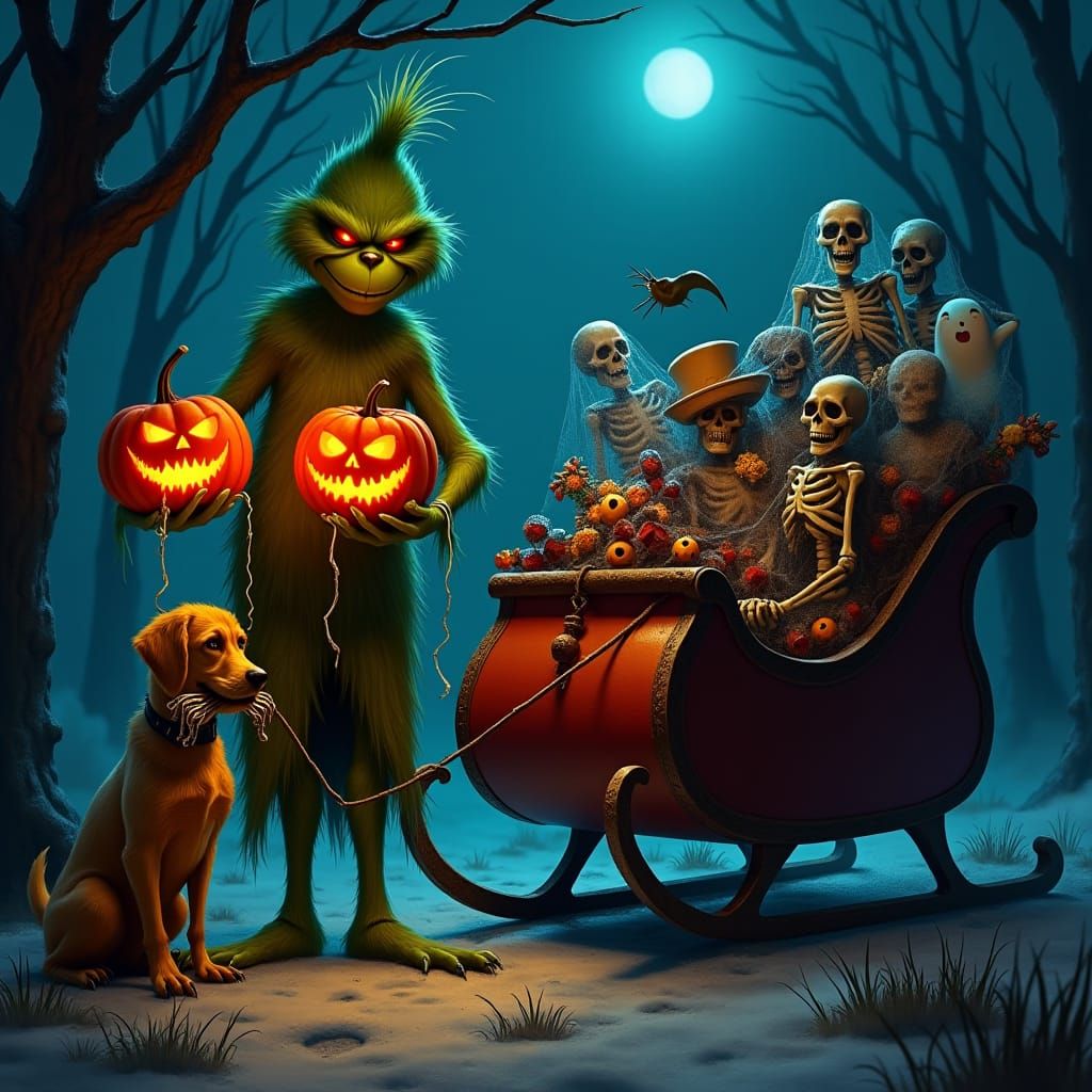 Grinch's Halloween Heist: Fantasy Concept Art