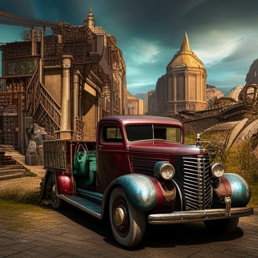 Steampunk truck