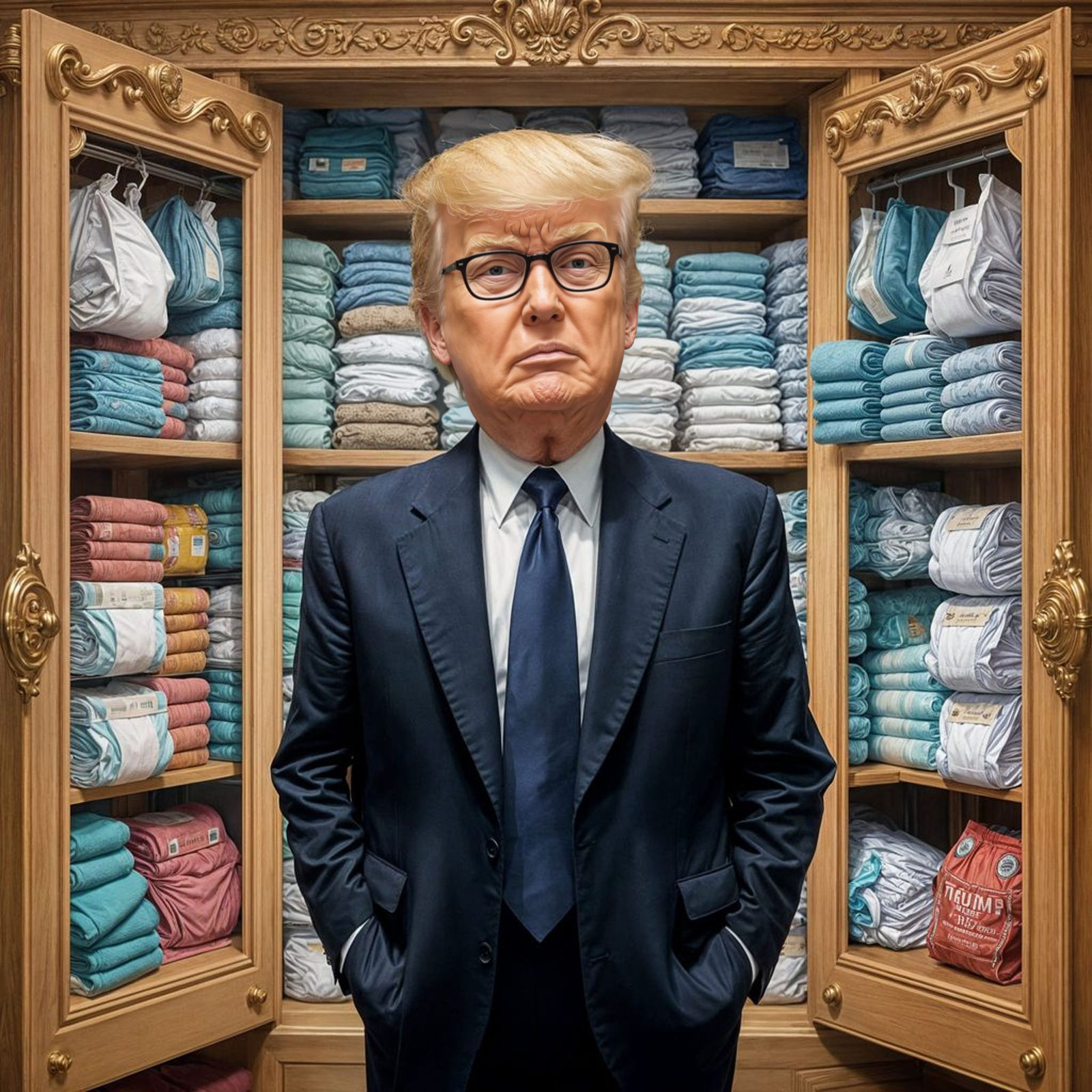 The Lavish Diaper Collection of a Presidential Figure