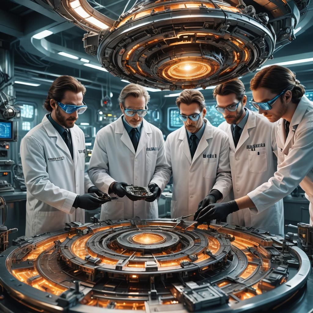 Scientists Reverse Engineering UFO in High-Tech Lab