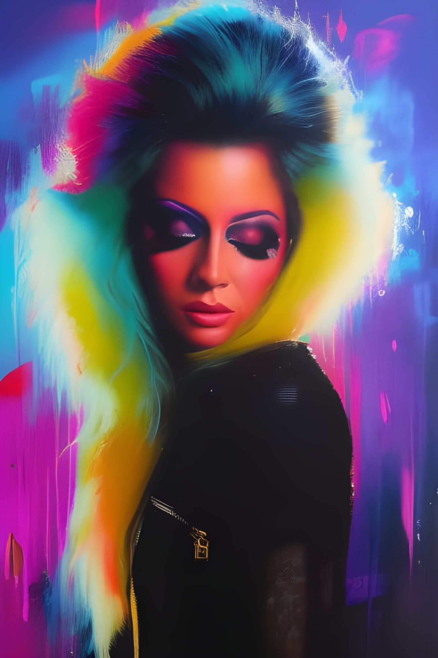 80s Pop Star Album Cover Art