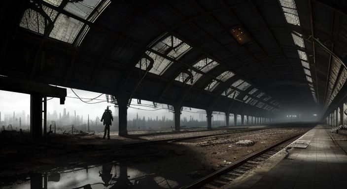 Post-apocalyptic train station