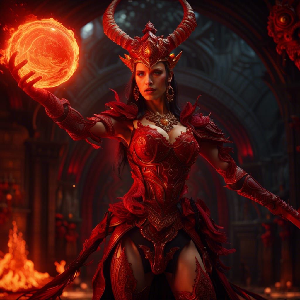 Lilith Diablo Portrait in Unreal Engine 5