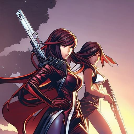 RO635 Girls Frontline Comic Book Art