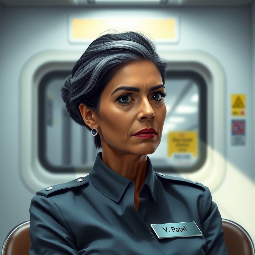 Mid-Century Woman in Transit Authority Uniform