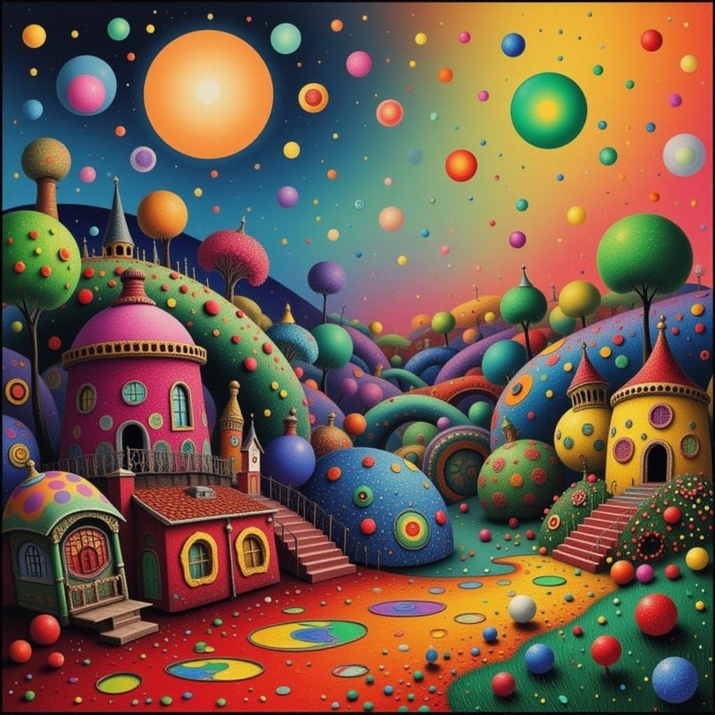 Ethereal Gothic Dreamscape in Digital Art Style