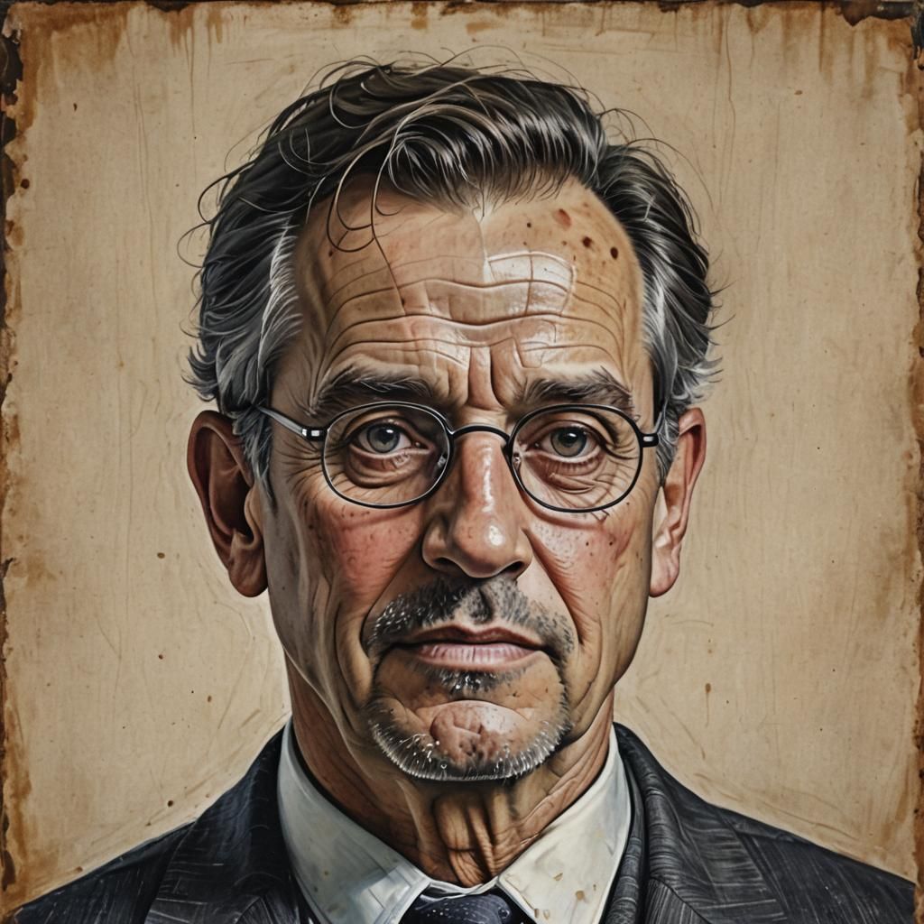 Realistic Portrait of a Highly Intelligent Person