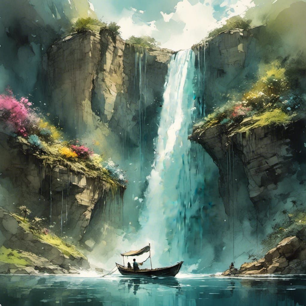 Ink Sketch: Giant Hand Holding World