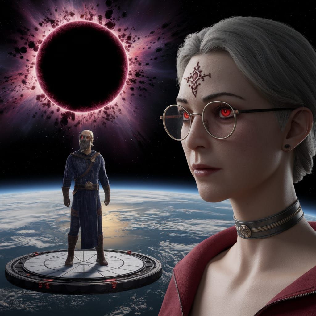 Reformed Villainess Confronts Cosmic Boss in Realistic Style