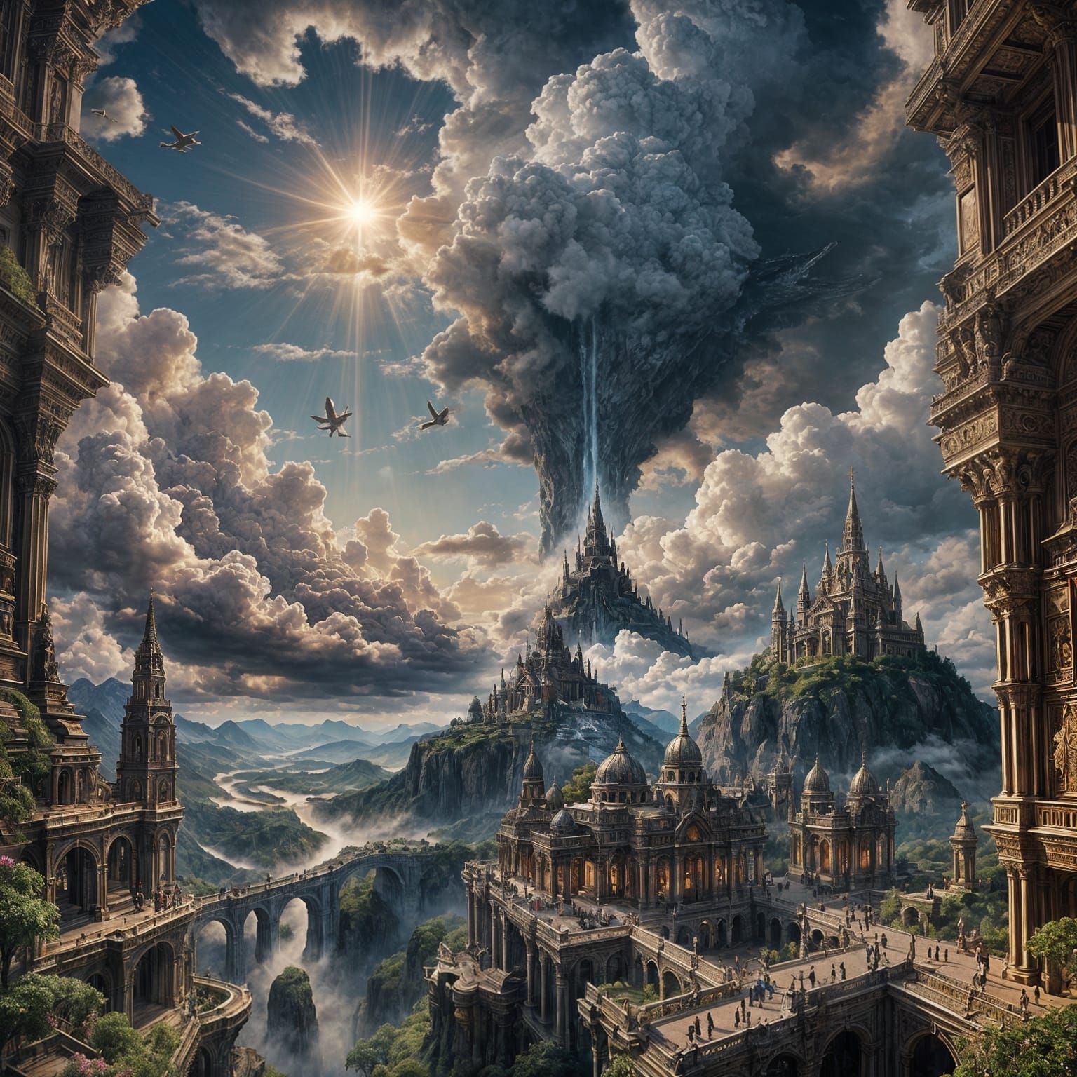 Epic Digital Painting: A Vision of Heaven