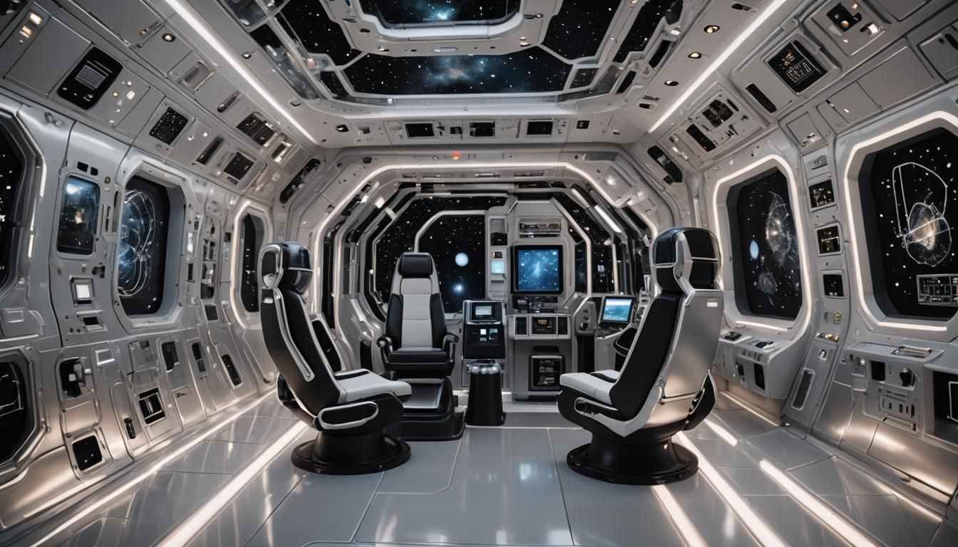 Relaxation Space Capsule Interior with Astral Teleportation
