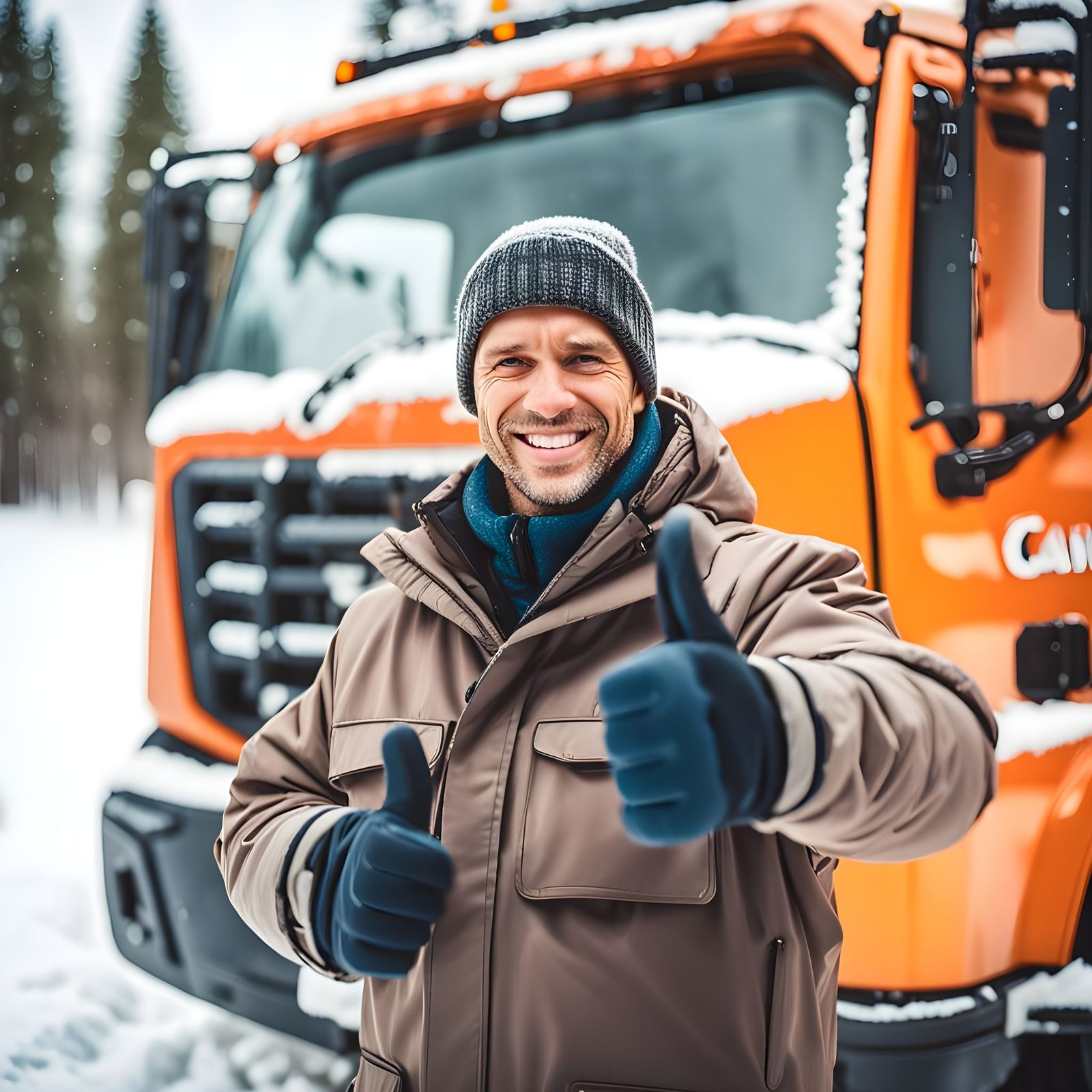 Professional Snow Removal Service Advertisement