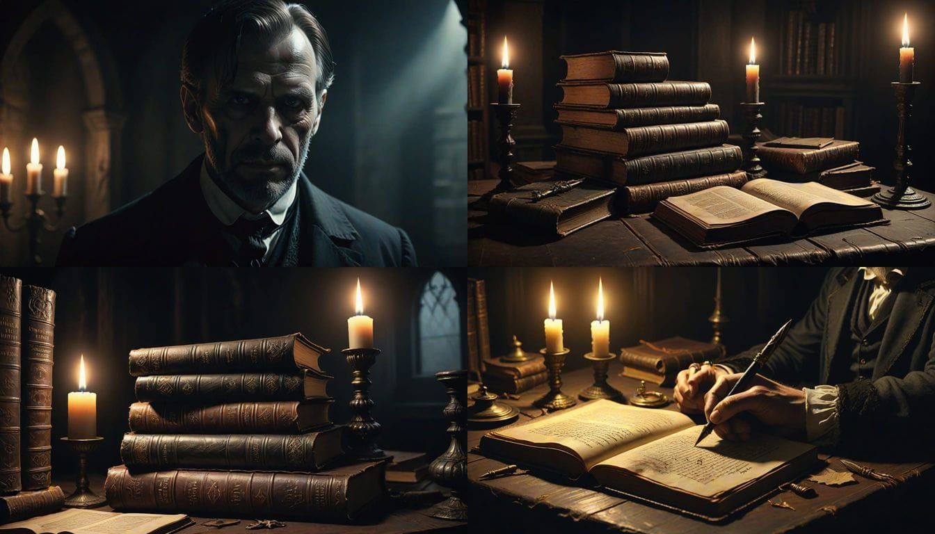 Abstract Geometric Art in Deep Blues and Purples