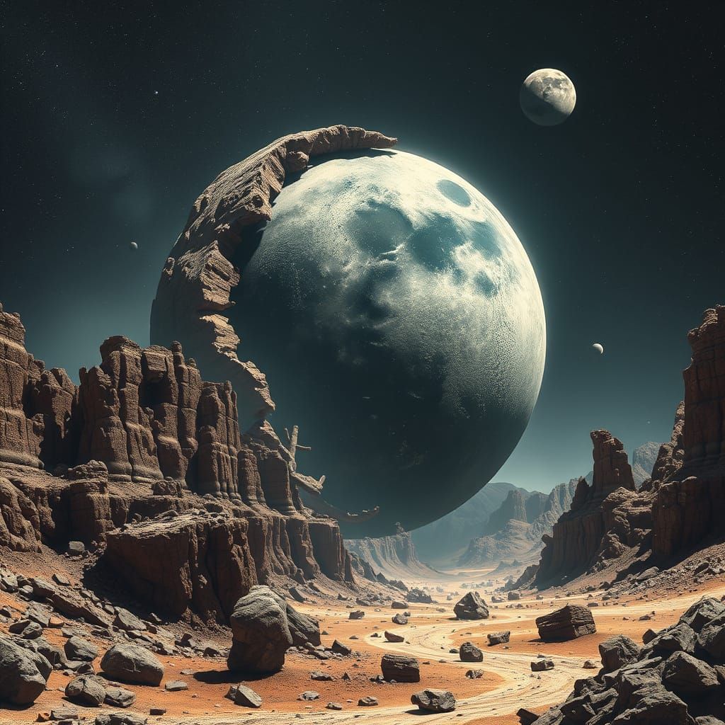 Catastrophic Planetary Collision Creating the Moon