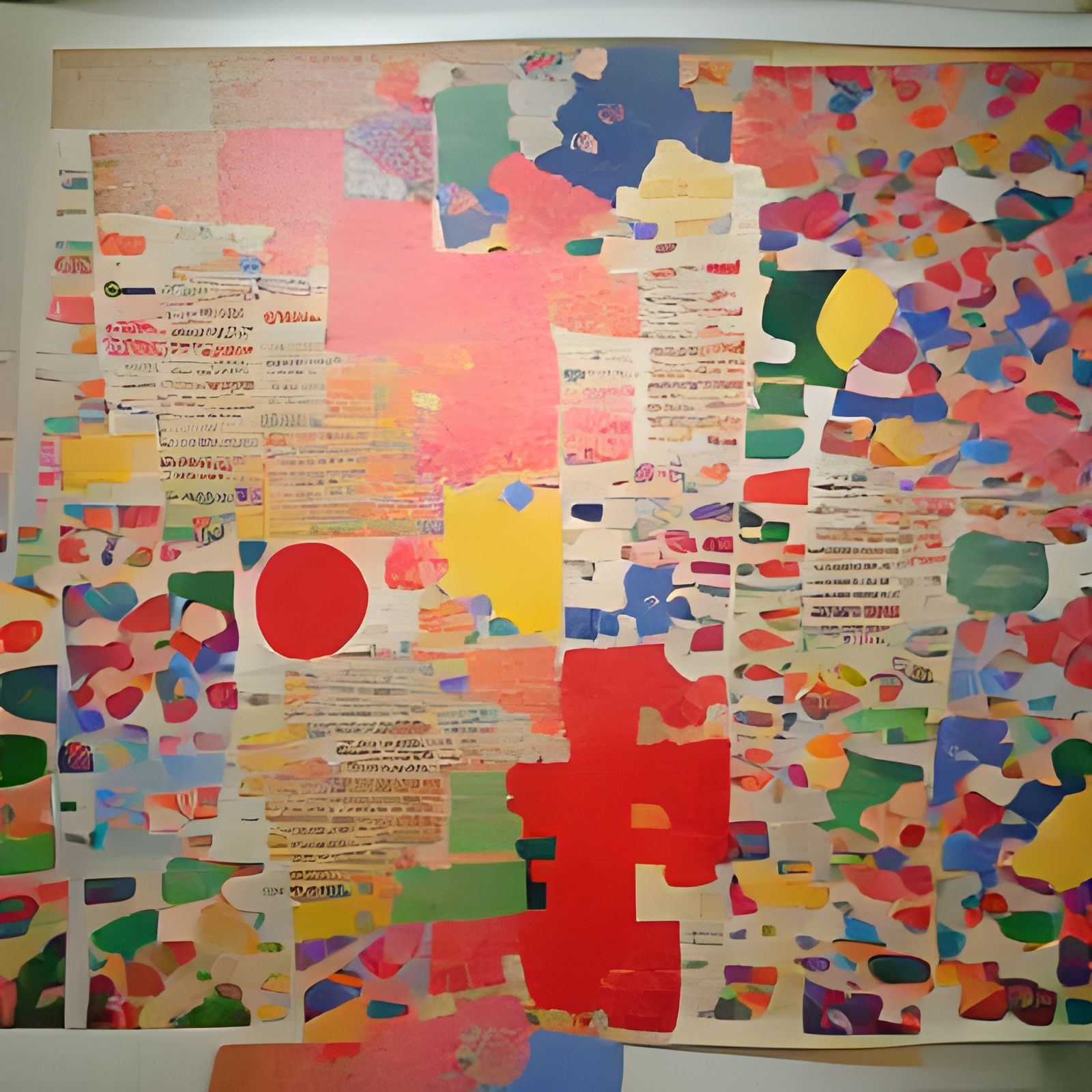 Colorful Abstract 'Words We Love' Art
