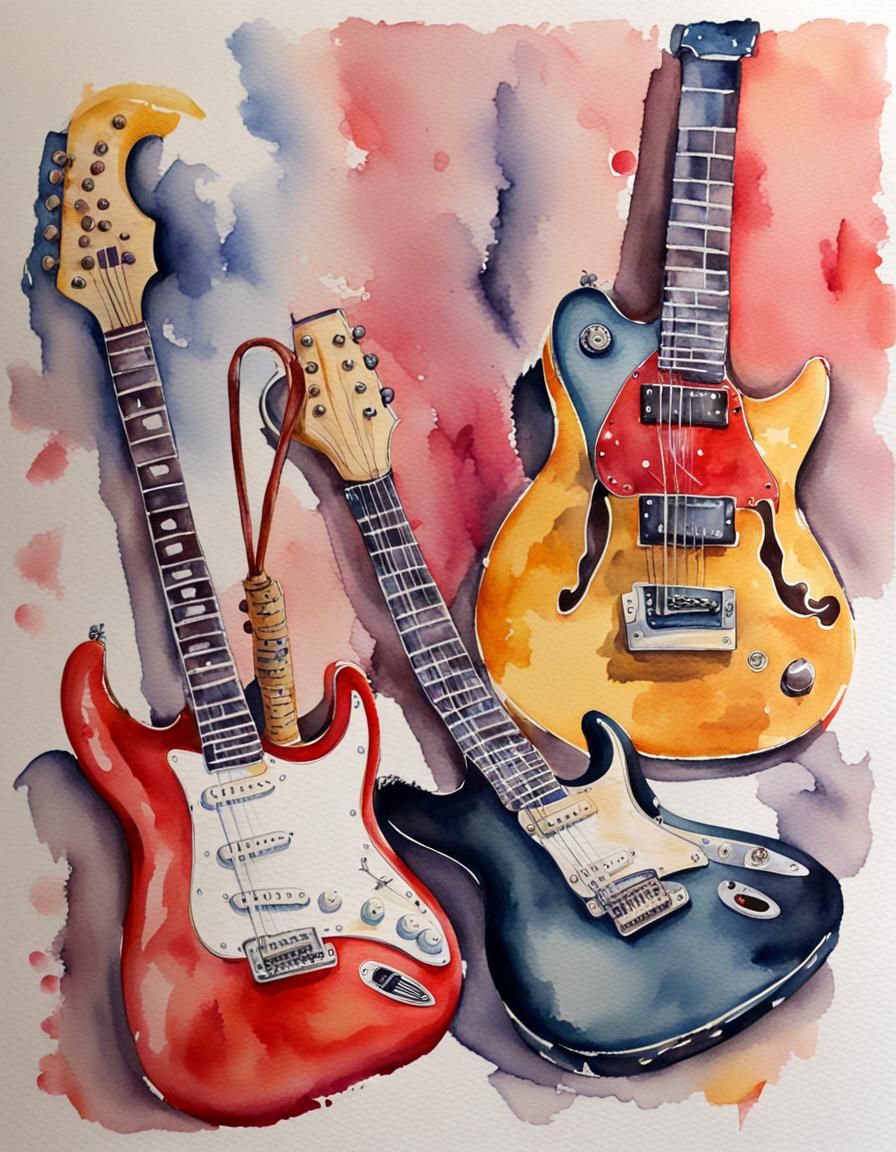 Musical Birthday Celebration in Watercolour