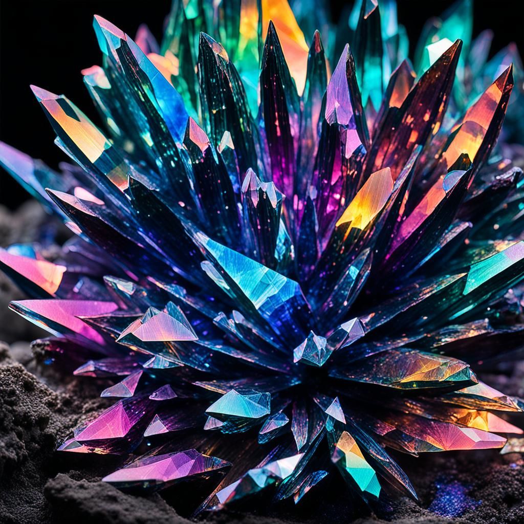 Otherworldly Gem Lumicrysta: Iridescent Galaxy Crystal as Gr...