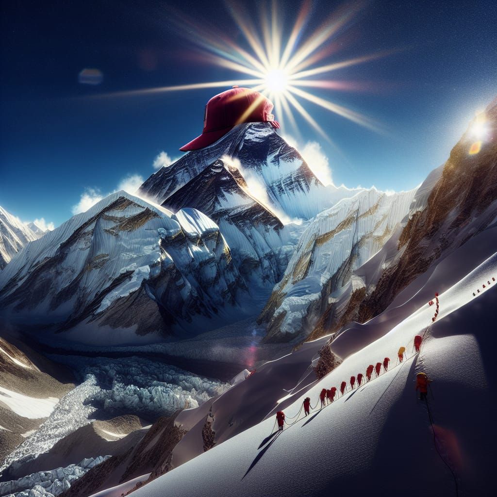 Mount Everest's Humorous Ascent: Adventure Photography in 18...