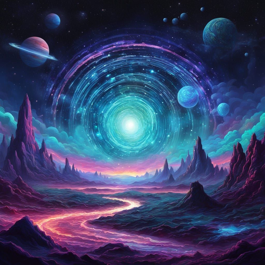 Cosmic Edge Shimmers into Infinity